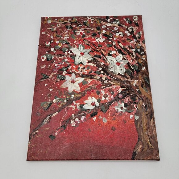 Val Bergman Art Pieces 3 Panels Triptych Tree - Picture 6 of 7